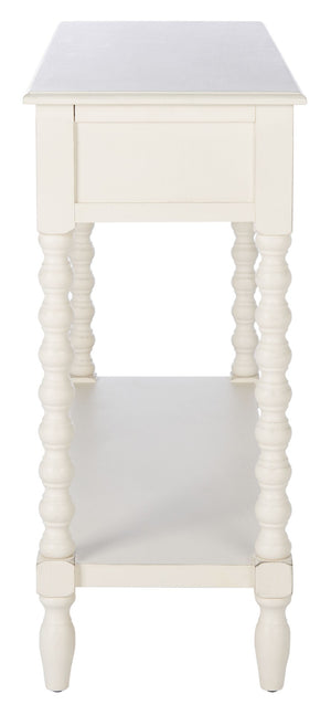 Safavieh Athena Console Table: Timeless Farmhouse Design With Smart Storage For Entryway Or Living Room Decor Distressed White CNS5702A