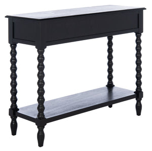 Safavieh Athena Console Table: Timeless Farmhouse Design With Smart Storage For Entryway Or Living Room Decor Black CNS5702B