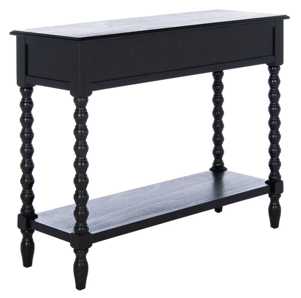 Safavieh Athena Console Table: Timeless Farmhouse Design With Smart Storage For Entryway Or Living Room Decor Black CNS5702B
