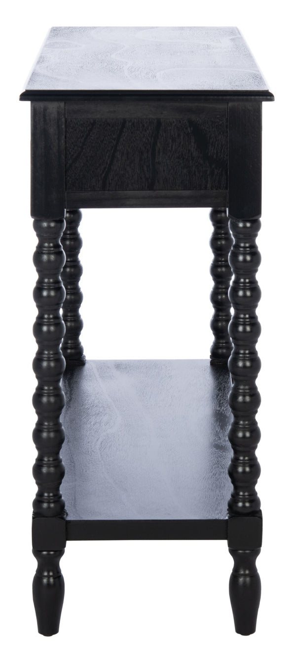 Safavieh Athena Console Table: Timeless Farmhouse Design With Smart Storage For Entryway Or Living Room Decor Black CNS5702B