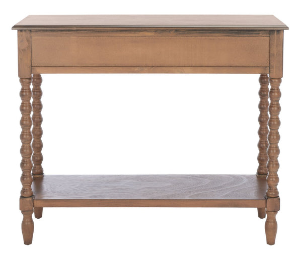 Safavieh Athena Console Table: Timeless Farmhouse Design With Smart Storage For Entryway Or Living Room Decor Brown CNS5702C
