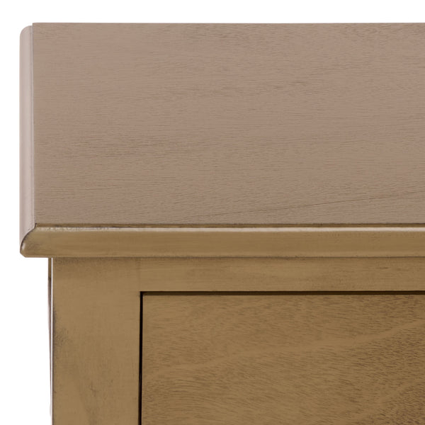 Athena Farmhouse Console Table With 2 Slim Drawers, Open Shelf, Ball-Turned Legs, Sandy Finish