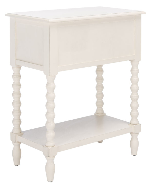 Safavieh Athena Console Table With 3 Drawers - Timeless Farmhouse Charm For Entryways And Living Spaces Distressed White CNS5703A