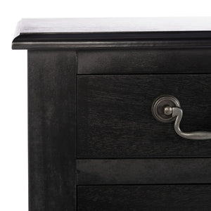 Safavieh Athena Console Table With 3 Drawers - Timeless Farmhouse Charm For Entryways And Living Spaces Black CNS5703B