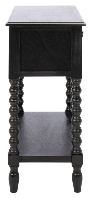 Safavieh Athena Console Table With 3 Drawers - Timeless Farmhouse Charm For Entryways And Living Spaces Black CNS5703B