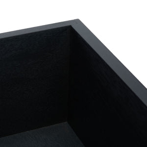 Safavieh Peyton Console Table - Stylish Two-Drawer Design With Herringbone Pattern And Open Shelf For Storage Black CNS5704B
