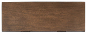 Safavieh Peyton Console Table - Stylish Two-Drawer Design With Herringbone Pattern And Open Shelf For Storage Brown CNS5704C