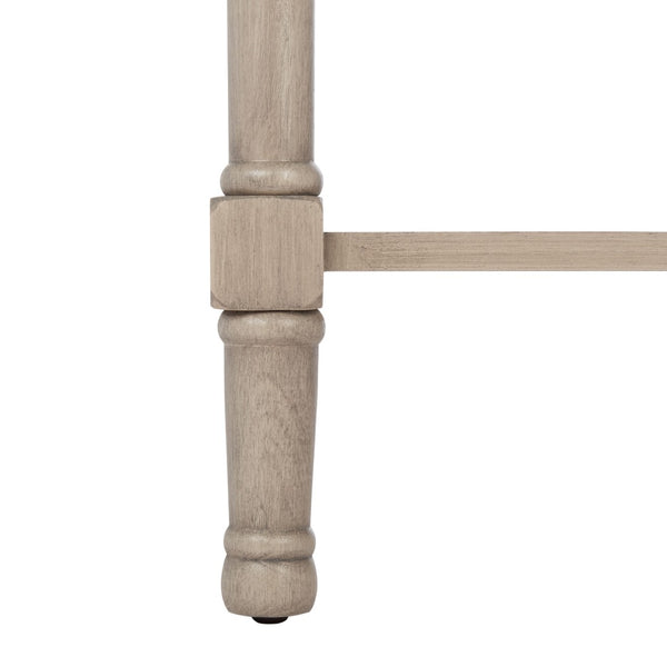 Safavieh Peyton Console Table - Stylish Two-Drawer Design With Herringbone Pattern And Open Shelf For Storage Greige CNS5704D