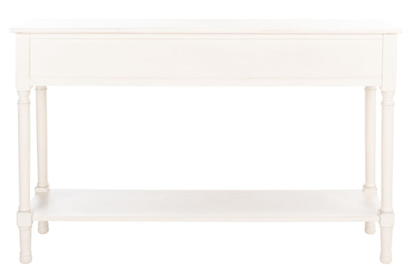Safavieh Peyton 3-Drawer Console Table – Elegant Storage Solution With Herringbone Design For Your Home Distressed White CNS5705A