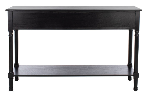 Safavieh Peyton 3-Drawer Console Table – Elegant Storage Solution With Herringbone Design For Your Home Black CNS5705B