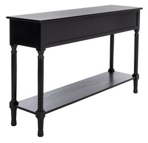 Safavieh Peyton 3-Drawer Console Table – Elegant Storage Solution With Herringbone Design For Your Home Black CNS5705B