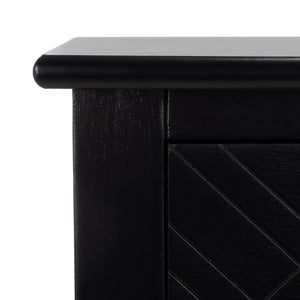 Safavieh Peyton 3-Drawer Console Table – Elegant Storage Solution With Herringbone Design For Your Home Black CNS5705B