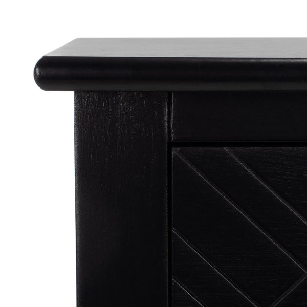 Safavieh Peyton 3-Drawer Console Table – Elegant Storage Solution With Herringbone Design For Your Home Black CNS5705B