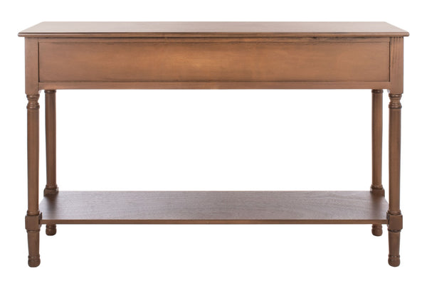 Safavieh Peyton 3-Drawer Console Table – Elegant Storage Solution With Herringbone Design For Your Home Brown CNS5705C
