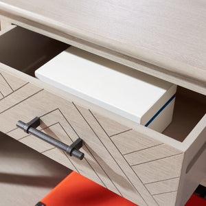 Safavieh Peyton 3-Drawer Console Table – Elegant Storage Solution With Herringbone Design For Your Home Greige CNS5705D