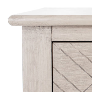 Safavieh Peyton 3-Drawer Console Table – Elegant Storage Solution With Herringbone Design For Your Home Greige CNS5705D