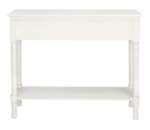 Safavieh Josie 2-Drawer Console Table – Timeless Elegance With Handcrafted Details For Entryways & Hallways Distressed White CNS5708A