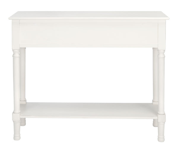 Safavieh Josie 2-Drawer Console Table – Timeless Elegance With Handcrafted Details For Entryways & Hallways Distressed White CNS5708A