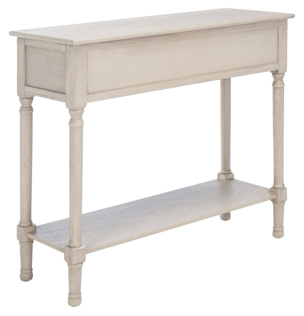 Safavieh Josie 2-Drawer Console Table – Timeless Elegance With Handcrafted Details For Entryways & Hallways Greige CNS5708B