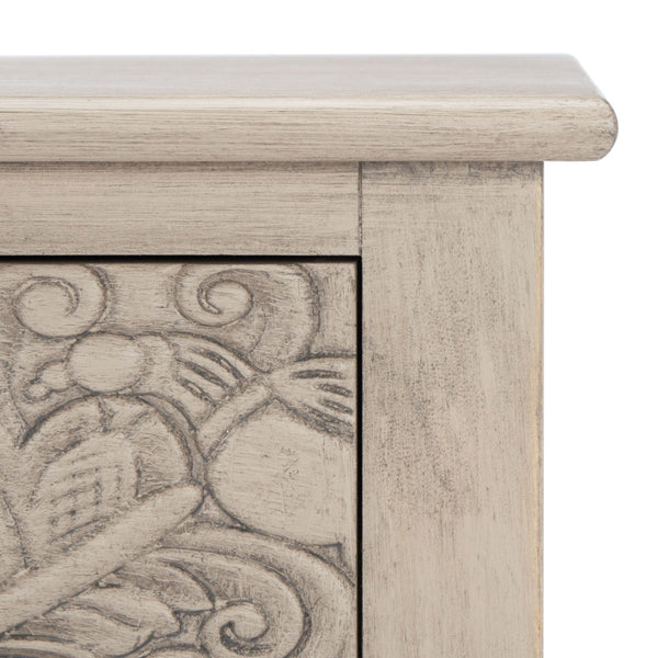 Safavieh Josie 2-Drawer Console Table – Timeless Elegance With Handcrafted Details For Entryways & Hallways Greige CNS5708B