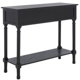 Safavieh Josie 2 Drawer Console Table  Black 35.5" x 13" x 29.5"