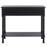 Safavieh Josie 2 Drawer Console Table  Black 35.5" x 13" x 29.5"