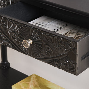 Safavieh Josie 2-Drawer Console Table – Timeless Elegance With Handcrafted Details For Entryways & Hallways Black CNS5708C