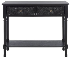Safavieh Josie 2-Drawer Console Table – Timeless Elegance With Handcrafted Details For Entryways & Hallways Black CNS5708C