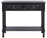 Safavieh Josie 2 Drawer Console Table  Black 35.5" x 13" x 29.5"