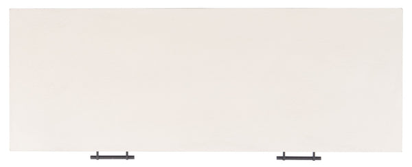 Safavieh Ajana Console Table - Modern Minimalist Design With Herringbone Drawers For Chic Entryway Storage Distressed  White W/Honey Brwn Drawer CNS5709C