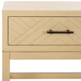 Safavieh Ajana 2 Drawer Console Natural 35.5" x 13" x 29.5"