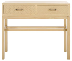 Safavieh Ajana 2 Drawer Console Natural 35.5" x 13" x 29.5"