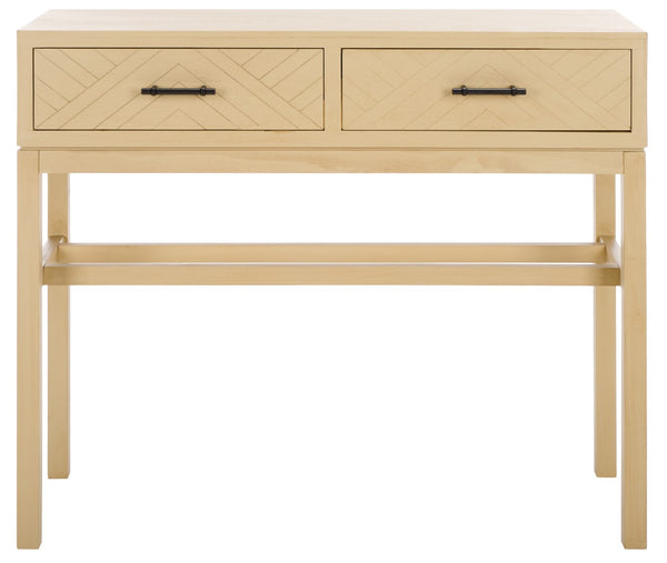 Safavieh Ajana 2 Drawer Console Natural 35.5" x 13" x 29.5"