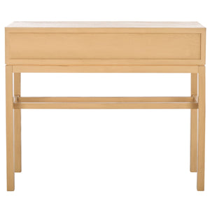 Safavieh Ajana 2 Drawer Console Camel 35.5" x 13" x 29.5"