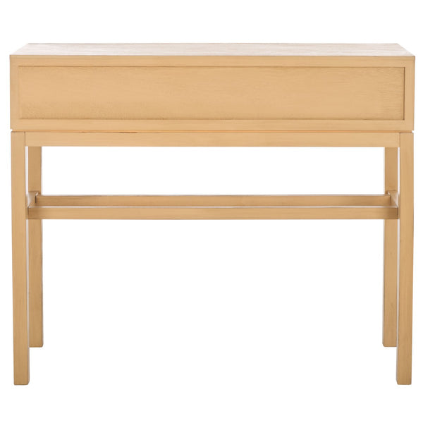 Safavieh Ajana 2 Drawer Console Camel 35.5" x 13" x 29.5"