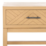 Safavieh Ajana 2 Drawer Console Camel 35.5" x 13" x 29.5"