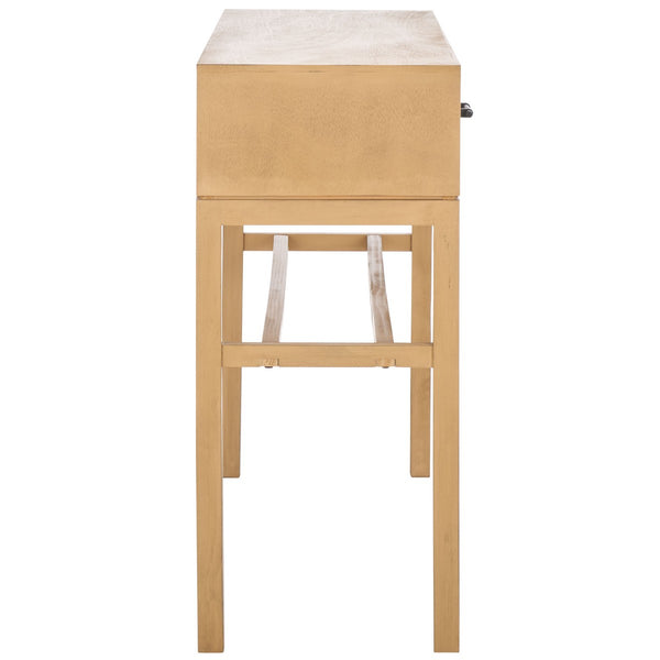 Safavieh Ajana 2 Drawer Console Camel 35.5" x 13" x 29.5"
