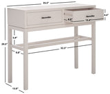 Safavieh Ajana 2 Drawer Console Summer Grey 35.5" x 13" x 29.5"