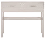 Safavieh Ajana 2 Drawer Console Summer Grey 35.5" x 13" x 29.5"