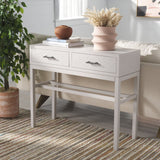 Safavieh Ajana 2 Drawer Console Summer Grey 35.5" x 13" x 29.5"