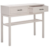 Safavieh Ajana 2 Drawer Console Summer Grey 35.5" x 13" x 29.5"