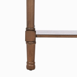 Safavieh Landers 2 Drawer Console Table With Farmhouse Charm And Elegant Carved Details For Stylish Storage Brown CNS5710C
