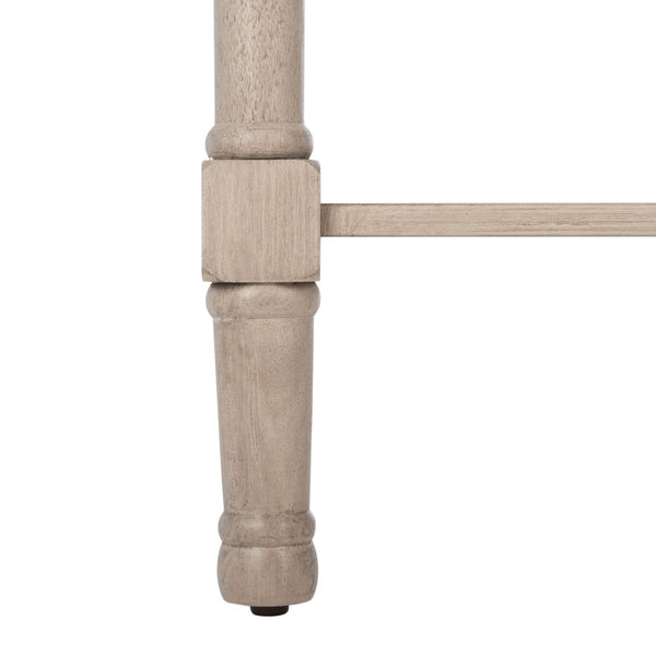 Safavieh Landers 2 Drawer Console Table With Farmhouse Charm And Elegant Carved Details For Stylish Storage Greige CNS5710D