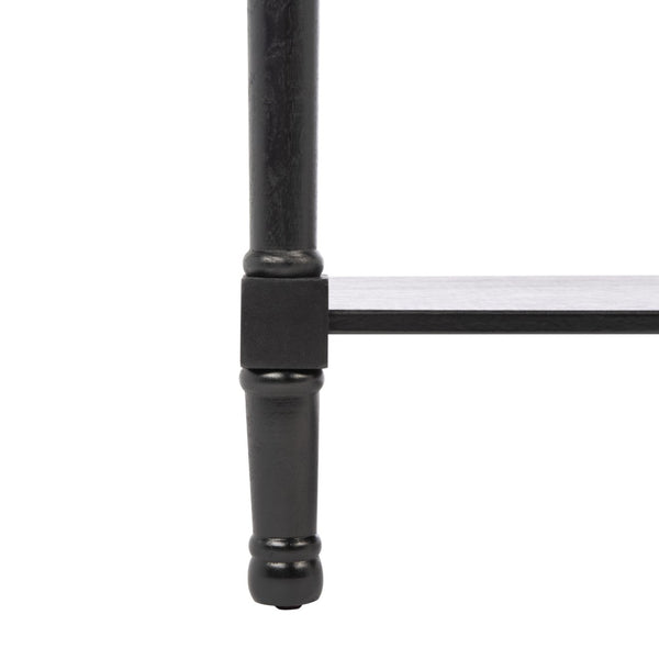 Safavieh Landers 3 Drawer Console Table - Classic Farmhouse Style With Turned Legs & Practical Storage Solutions Black CNS5711B
