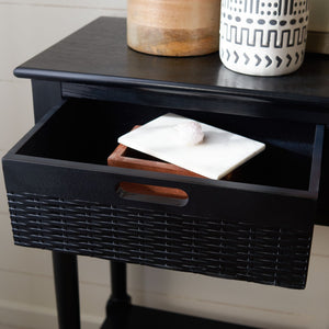 Safavieh Landers 3 Drawer Console Table - Classic Farmhouse Style With Turned Legs & Practical Storage Solutions Black CNS5711B