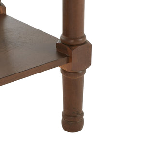 Safavieh Landers 3 Drawer Console Table - Classic Farmhouse Style With Turned Legs & Practical Storage Solutions Brown CNS5711C