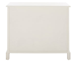 Safavieh Peyton Sideboard With Herringbone Design - Modern Storage Solution For Living Room And Entryway Distressed White CNS5712A