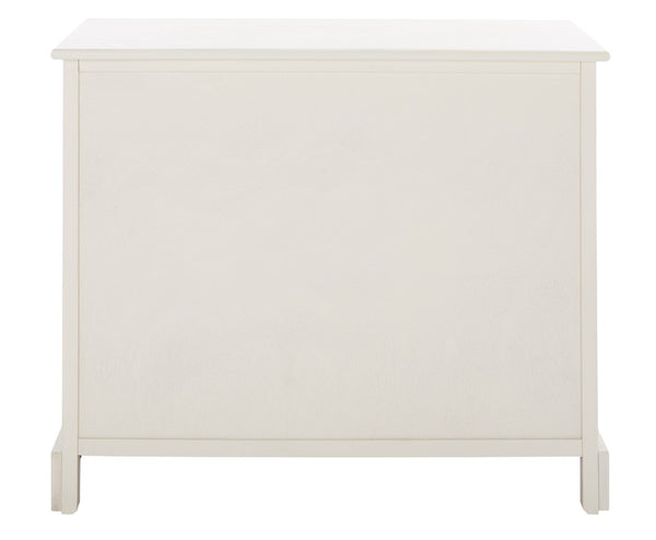 Safavieh Peyton Sideboard With Herringbone Design - Modern Storage Solution For Living Room And Entryway Distressed White CNS5712A