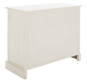 Safavieh Peyton Sideboard With Herringbone Design - Modern Storage Solution For Living Room And Entryway Distressed White CNS5712A