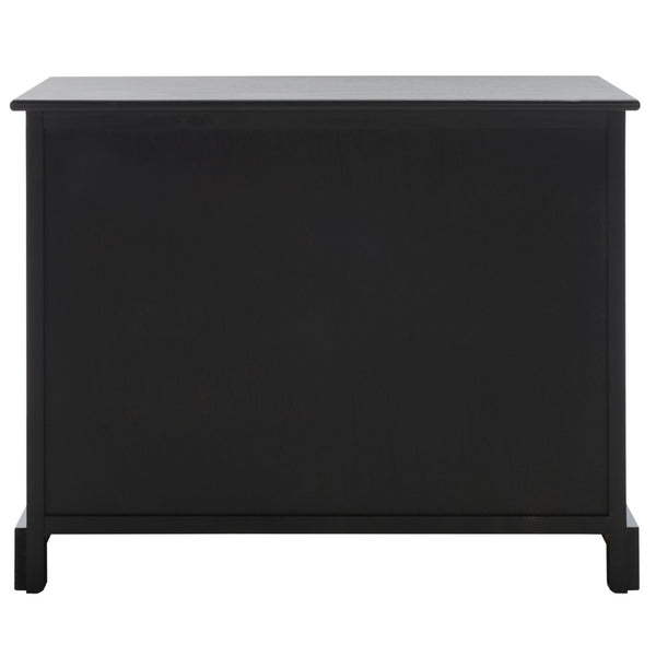 Safavieh Peyton Sideboard With Herringbone Design - Modern Storage Solution For Living Room And Entryway Black CNS5712B